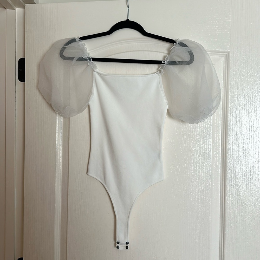 ASTR the Label white bodysuit